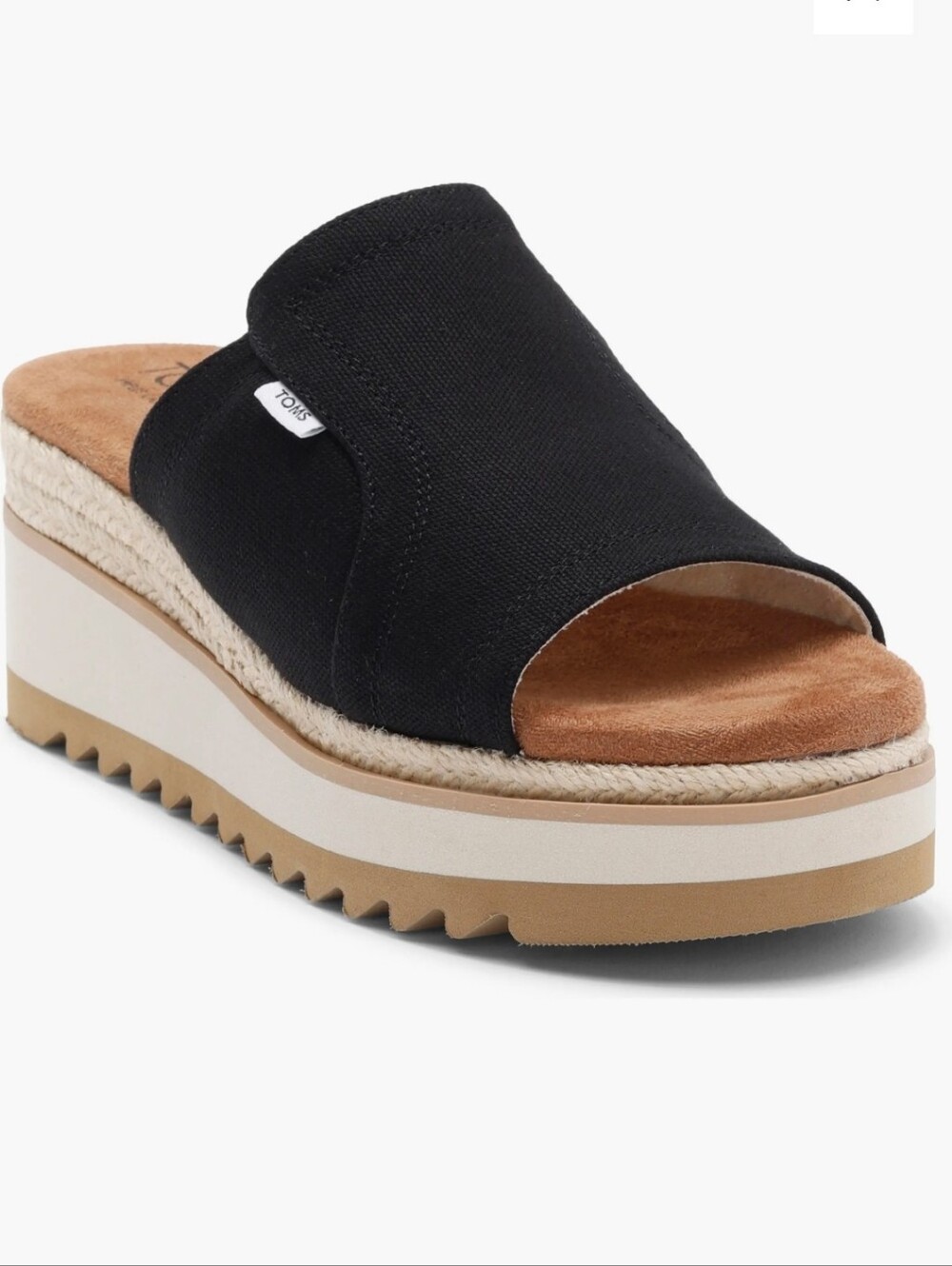 STUNNING TOMS PLATFORM DIANA MULE Slide Sandals